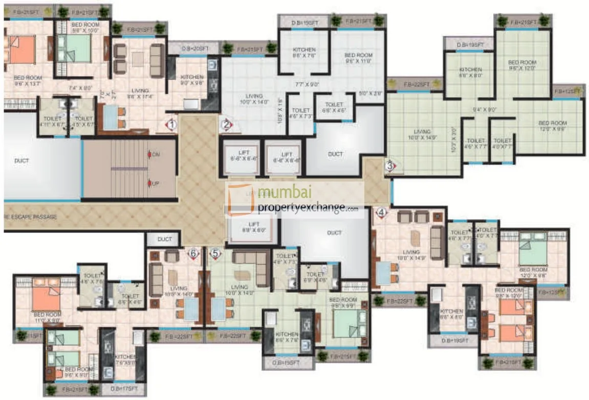 Sun Heights, Virar — floor plan 1