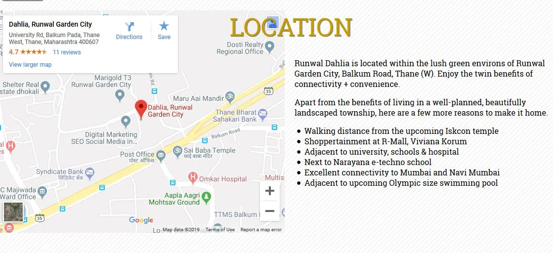 Runwal Garden City - Dahlia