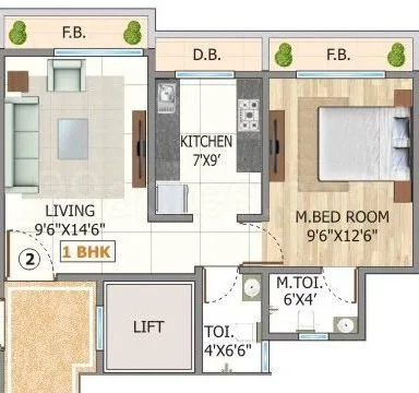 Sheetal Height, Vasai — floor plan 1