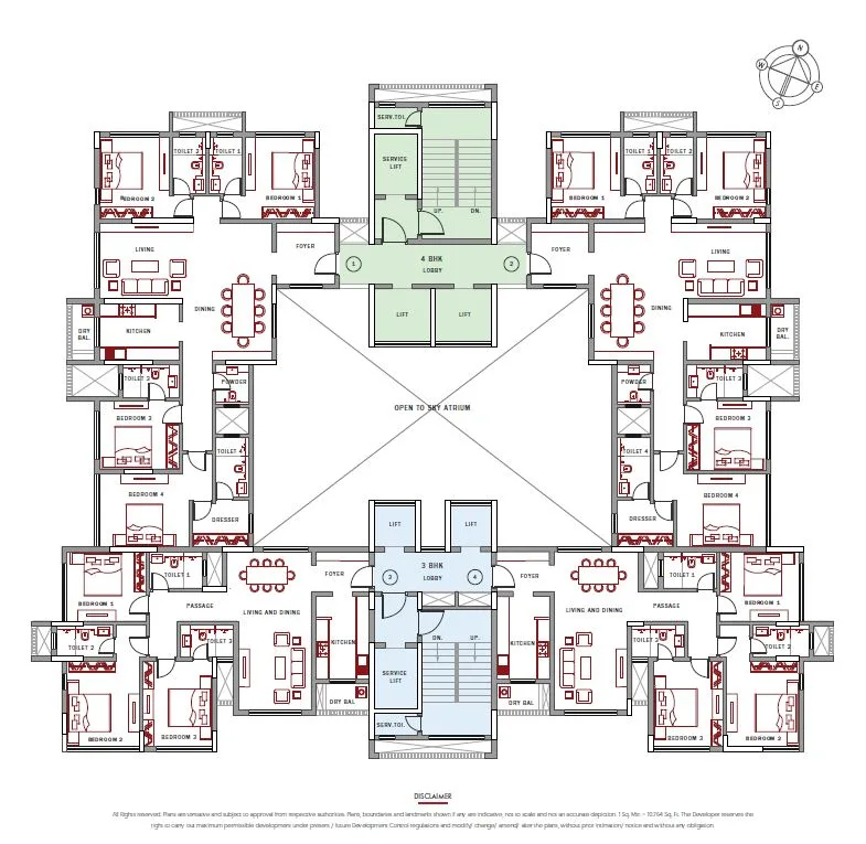 Satellite Glory, Andheri East — floor plan 1