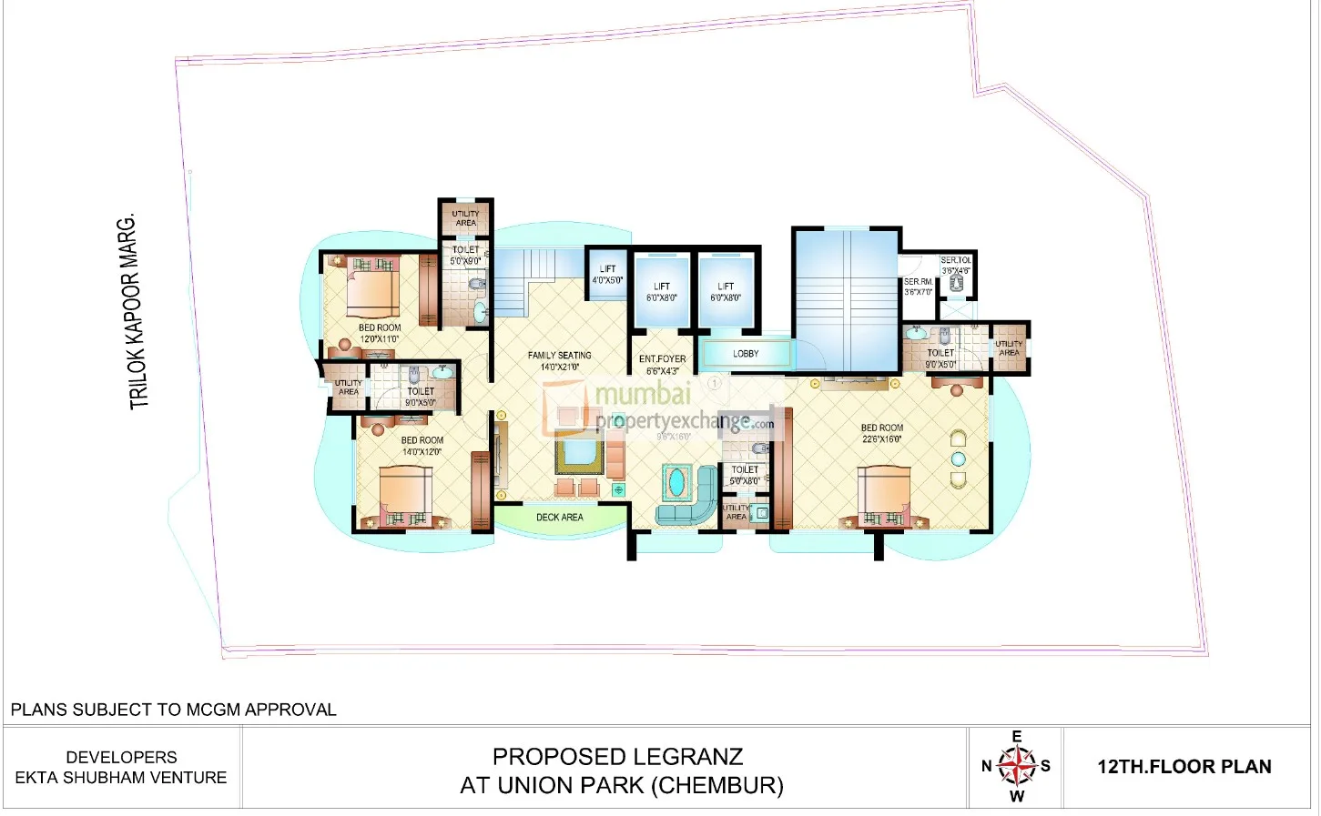 Ekta Legranz, Chembur — floor plan 1