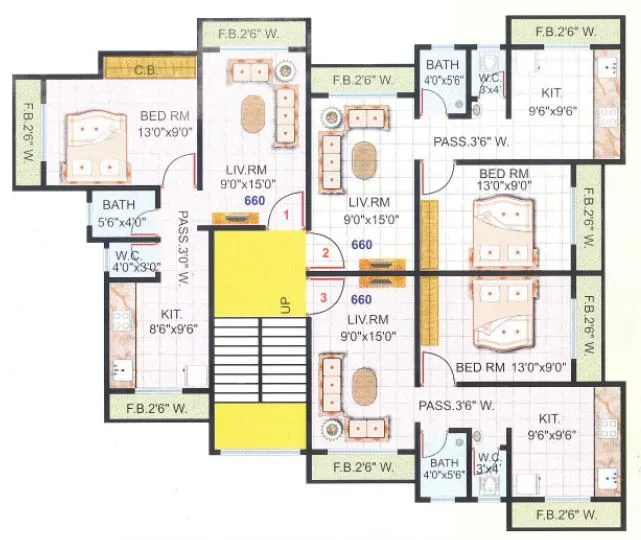 Sudama Enclave, Kalyan — floor plan 1
