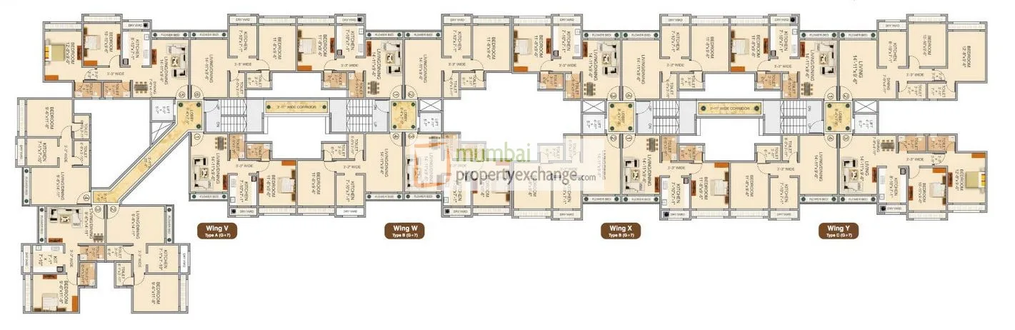 Veena Dynasty, Vasai — floor plan 1