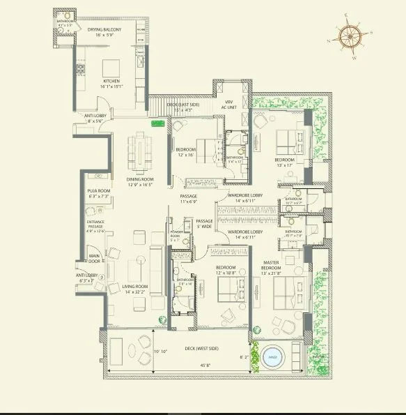 Parthenon, Andheri West — floor plan 1