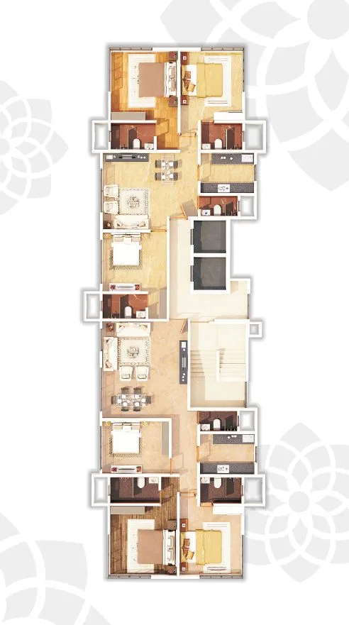 Fortune Crown, Bandra West — floor plan 1