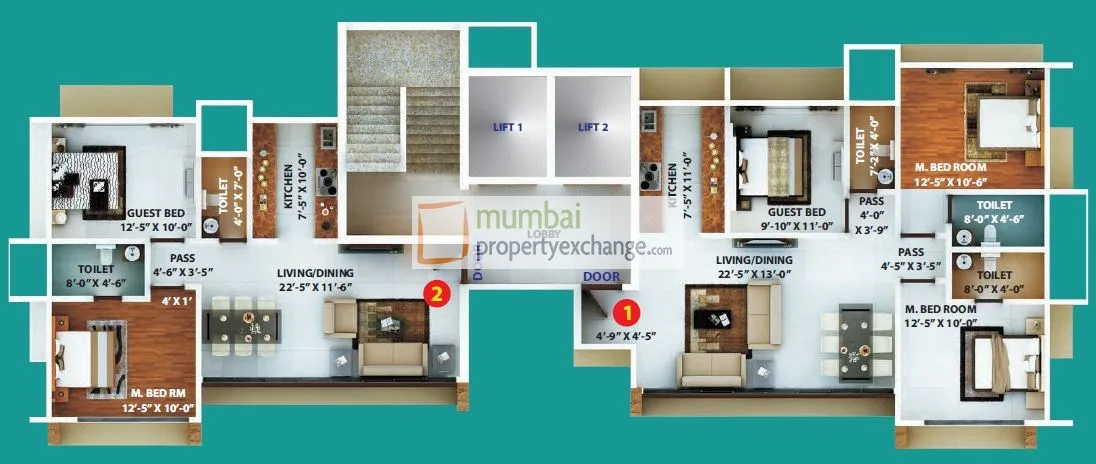 Sanghvi Solitaire, Borivali East — floor plan 1