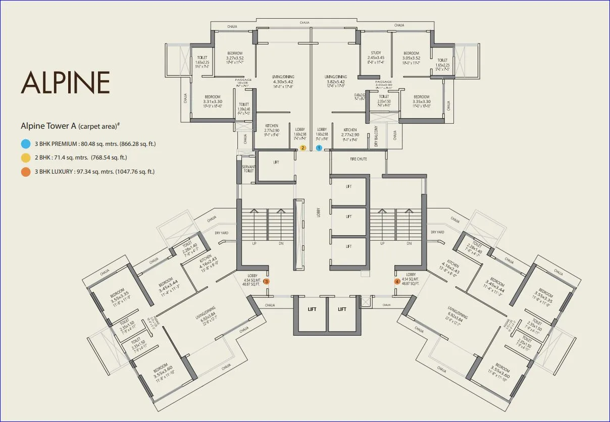 Alpine, Kandivali East — floor plan 1
