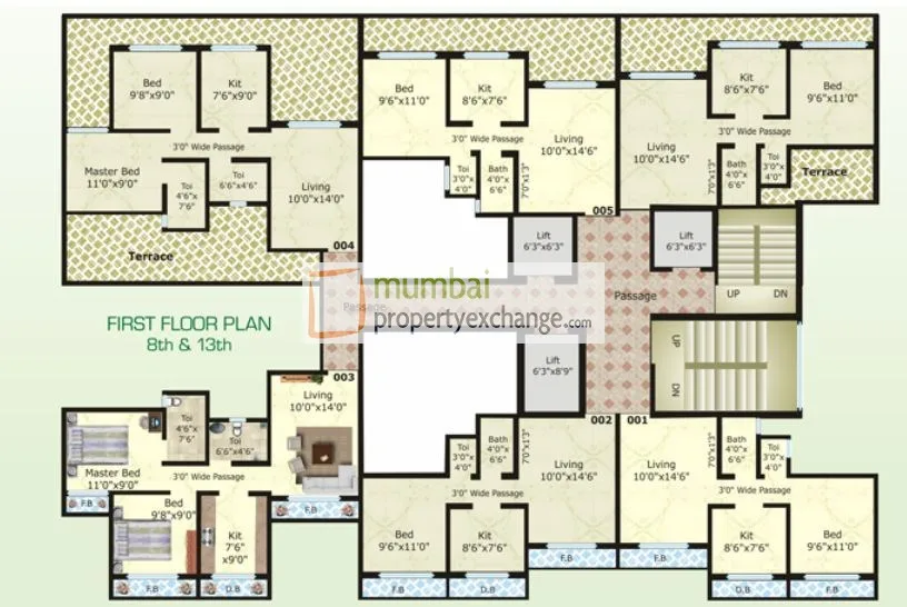 KUMKUM Sector 7 Building 23 Wing F