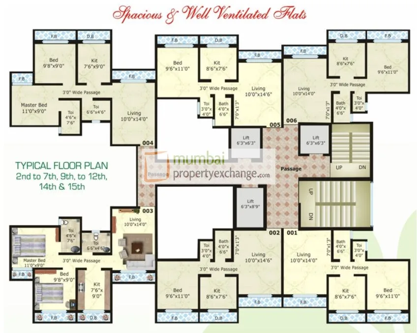 KUMKUM Sector 7 Building 23 Wing F