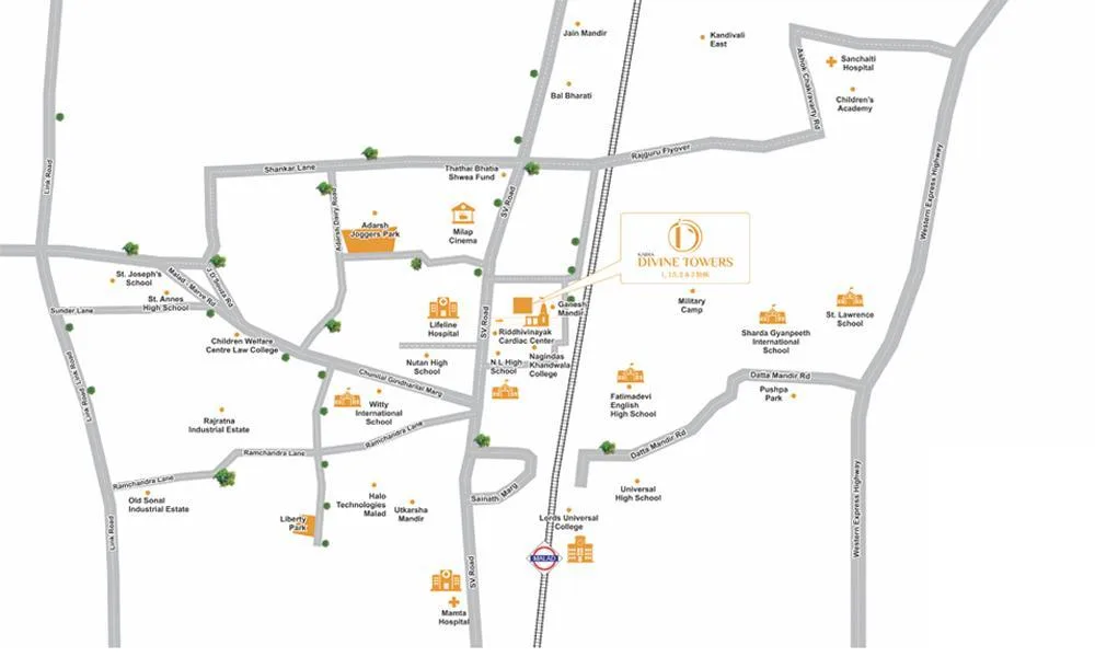 Kabra Divine Towers, Malad West — floor plan 2