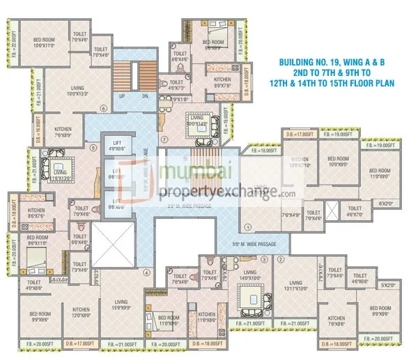 Anand Kirti Tower, Virar — floor plan 1