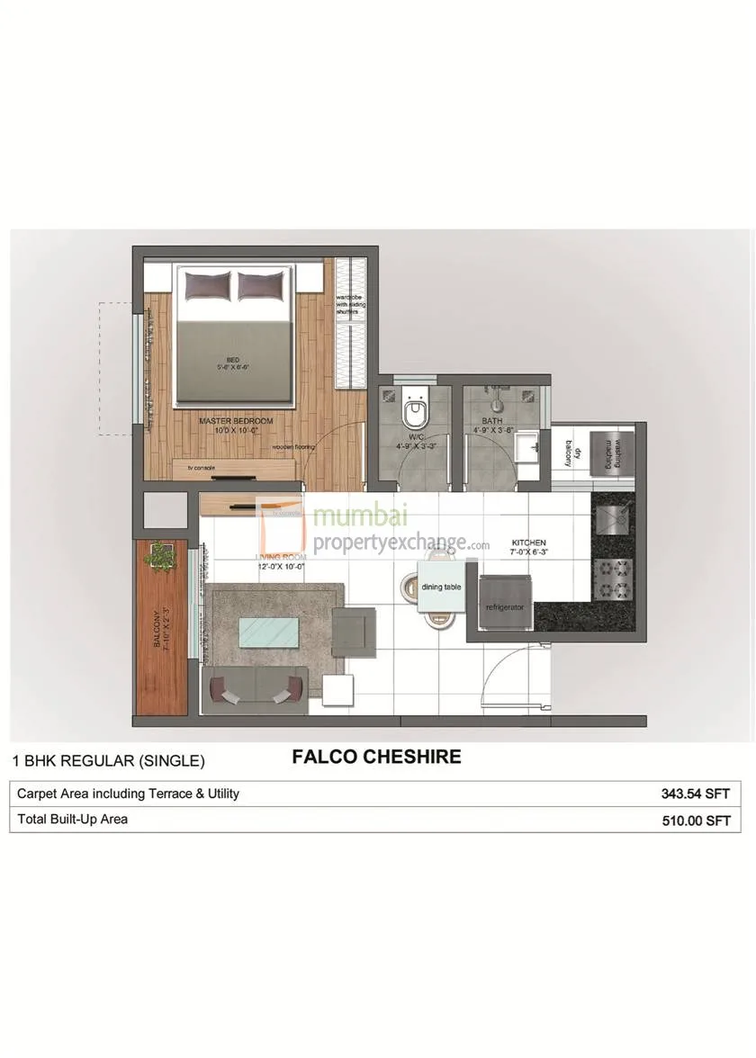 Pineshire, Kalyan — floor plan 1