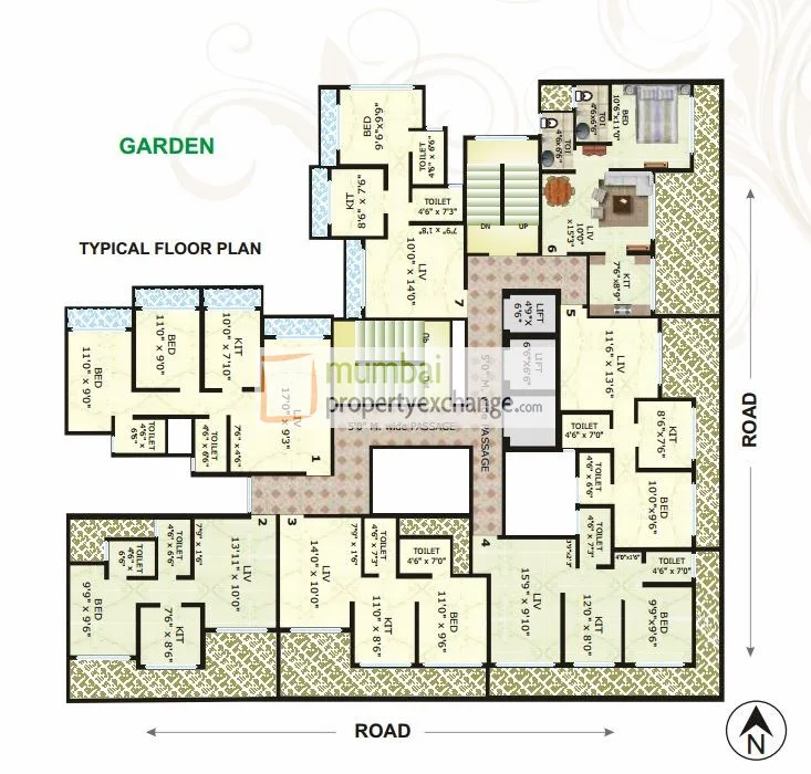 Vinay Unique Corner, Virar — floor plan 1