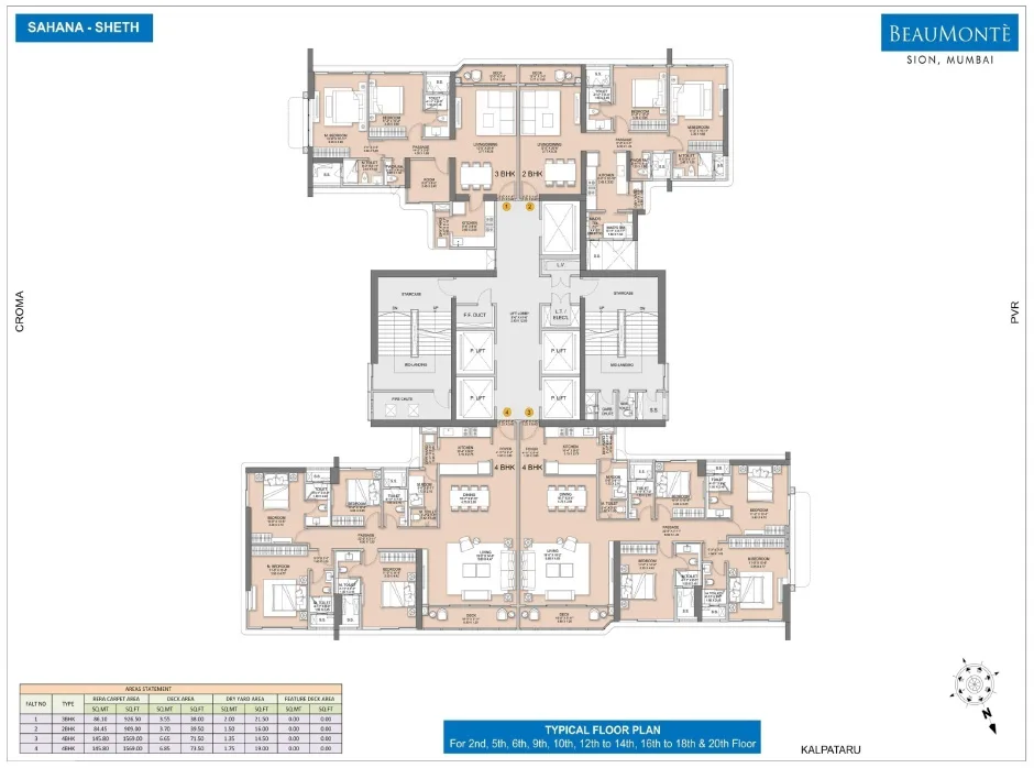 Sheth Beaumonte, Sion — floor plan 1