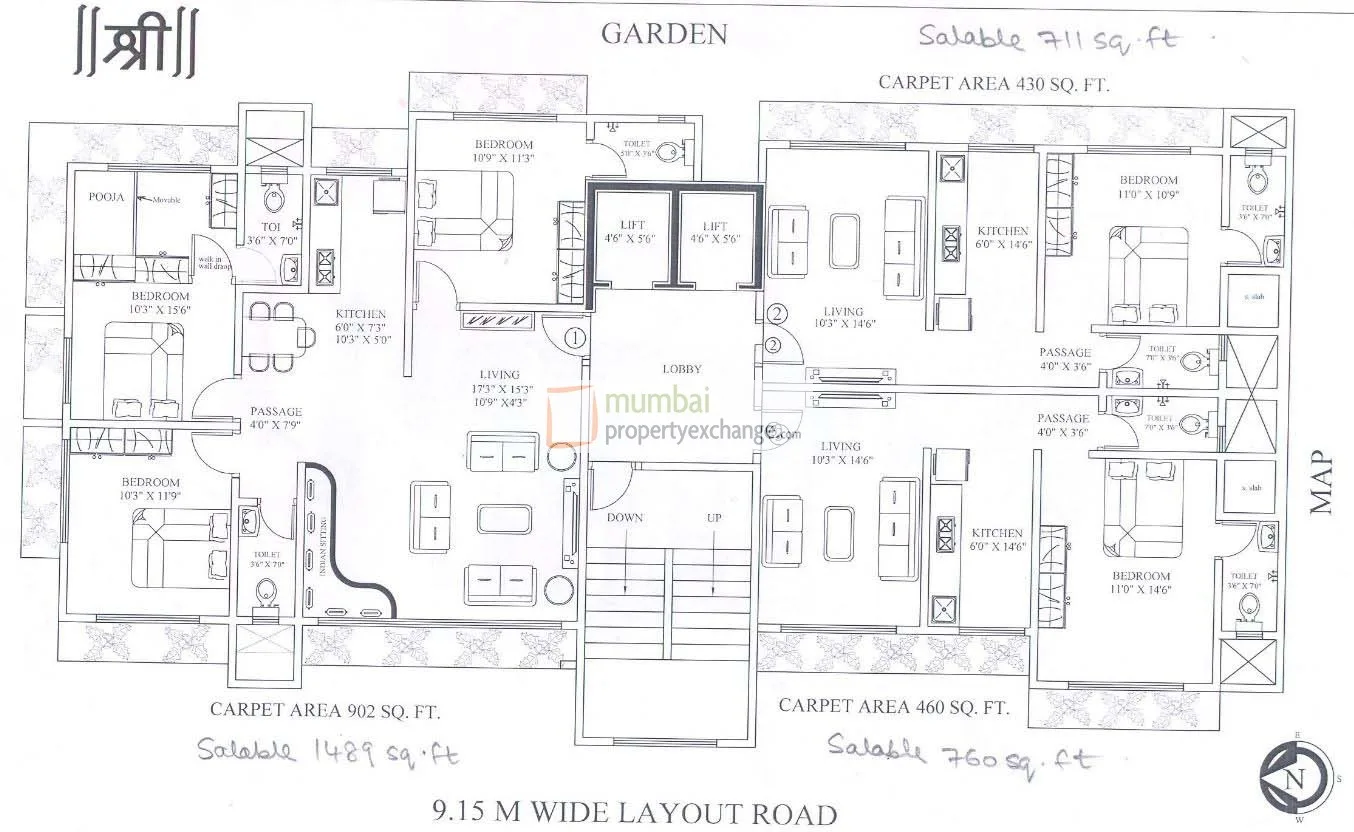 Shubham, Andheri West — floor plan 1