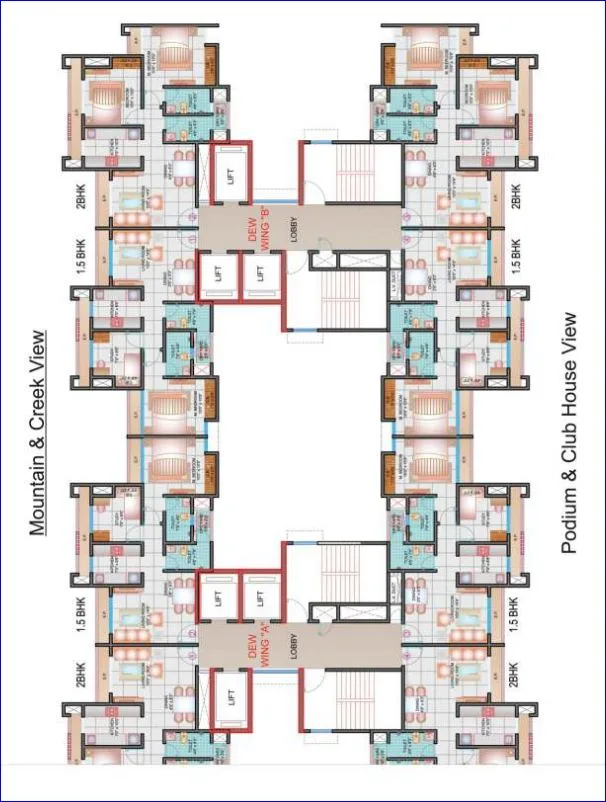 Highland Haven, Thane West — floor plan 1