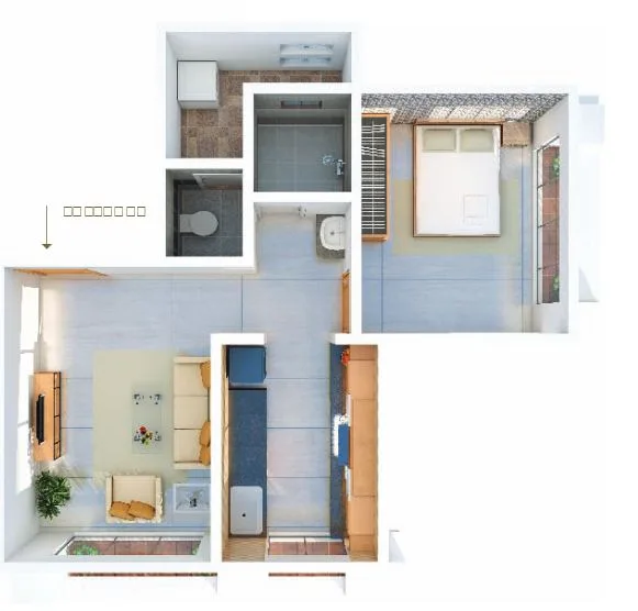 Signature Residency, Thane West — floor plan 1