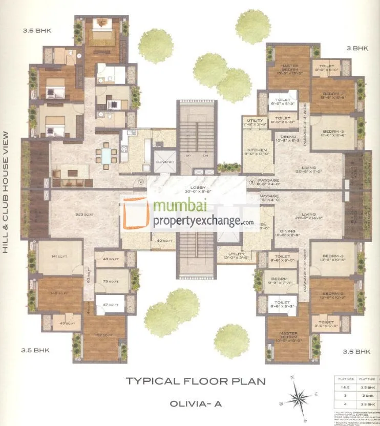 Neelkanth Woods Bungalow L 57, Thane West — floor plan 1