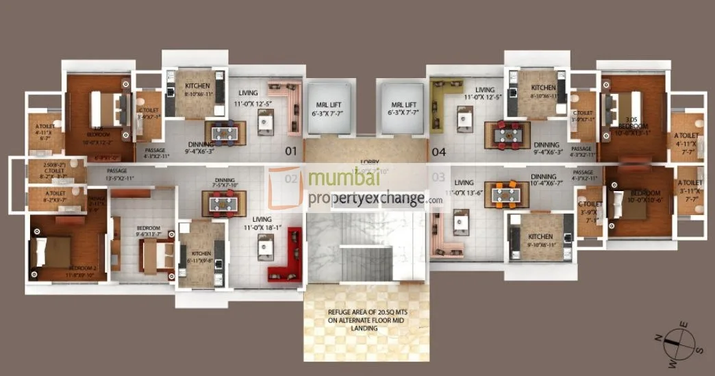Bajaj Enchante, Andheri West — floor plan 1