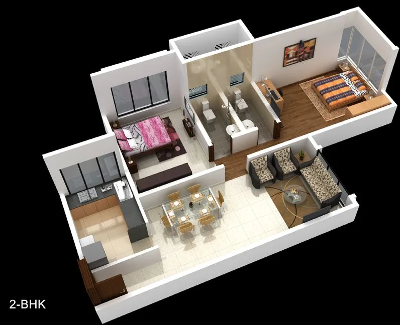 Shantiniketan, Andheri West — floor plan 1