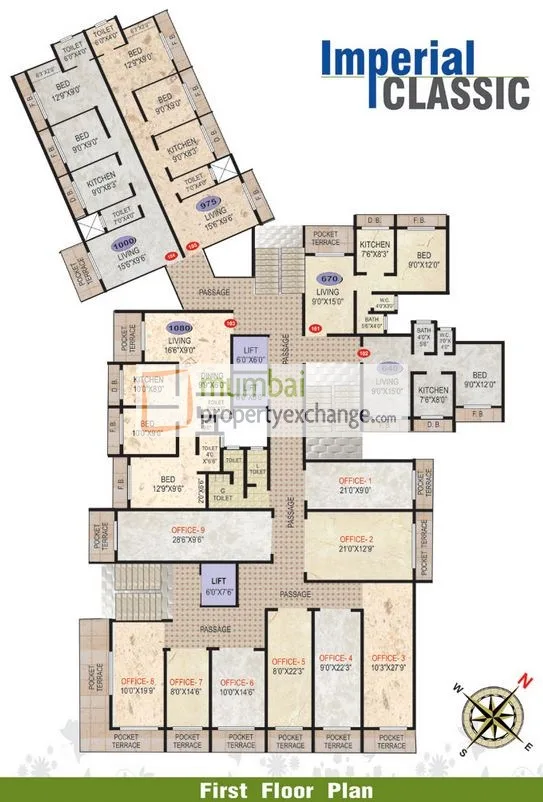 Imperial Classic, Vasai — floor plan 1