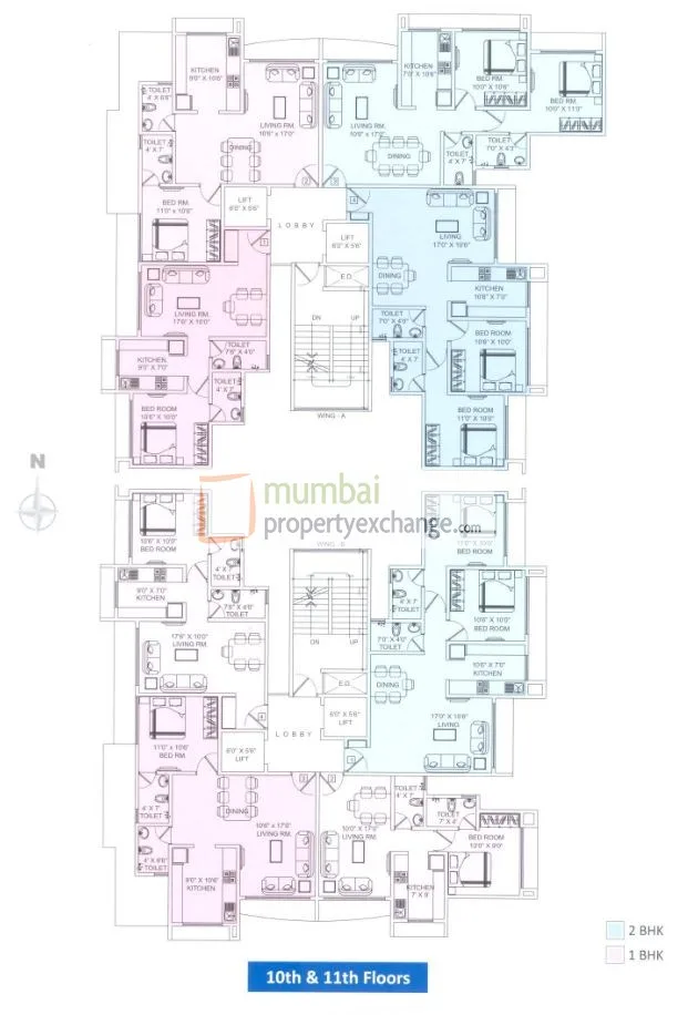 Galaxy Pinnacle, Vile Parle East — floor plan 1