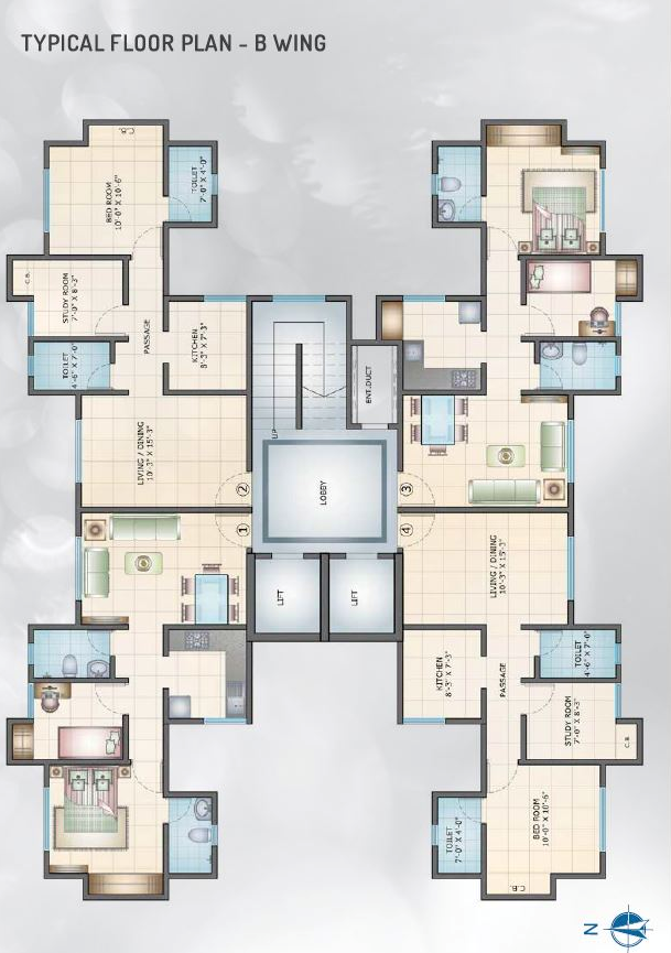 Mahavir Estella, Thane West — floor plan 1