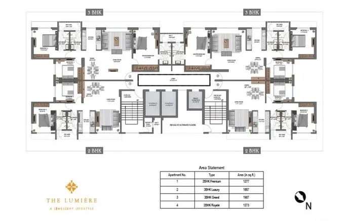 SD Corp Lumiere, Andheri West — floor plan 1