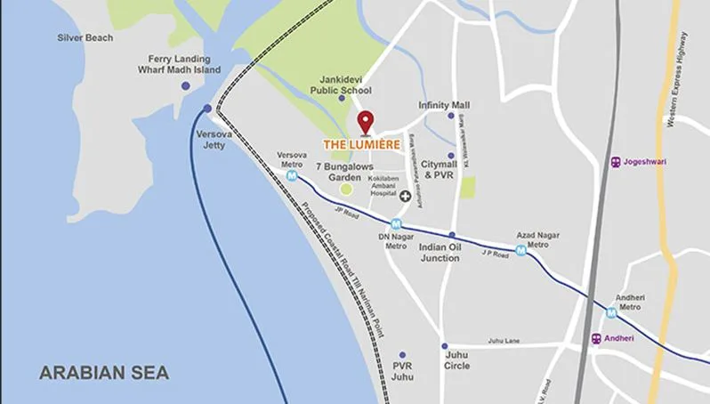 SD Corp Lumiere, Andheri West — floor plan 2