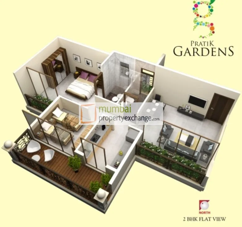 Pratik Gardens, Kamothe — floor plan 1