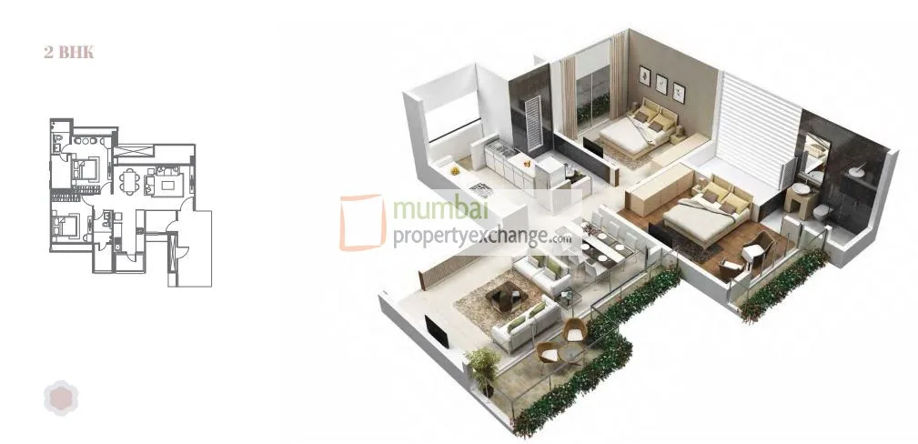Cloud 36, Ghansoli — floor plan 1