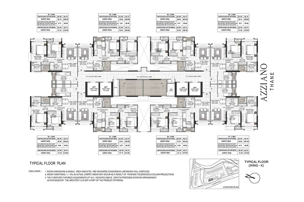 Rustomjee Urbania Azziano K, Thane West — floor plan 1