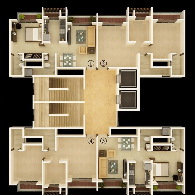 Unique Green, Mumbai — floor plan 1
