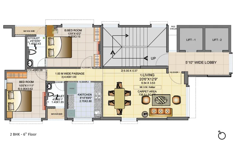 Tridhaatu Aaroha, Matunga — floor plan 1