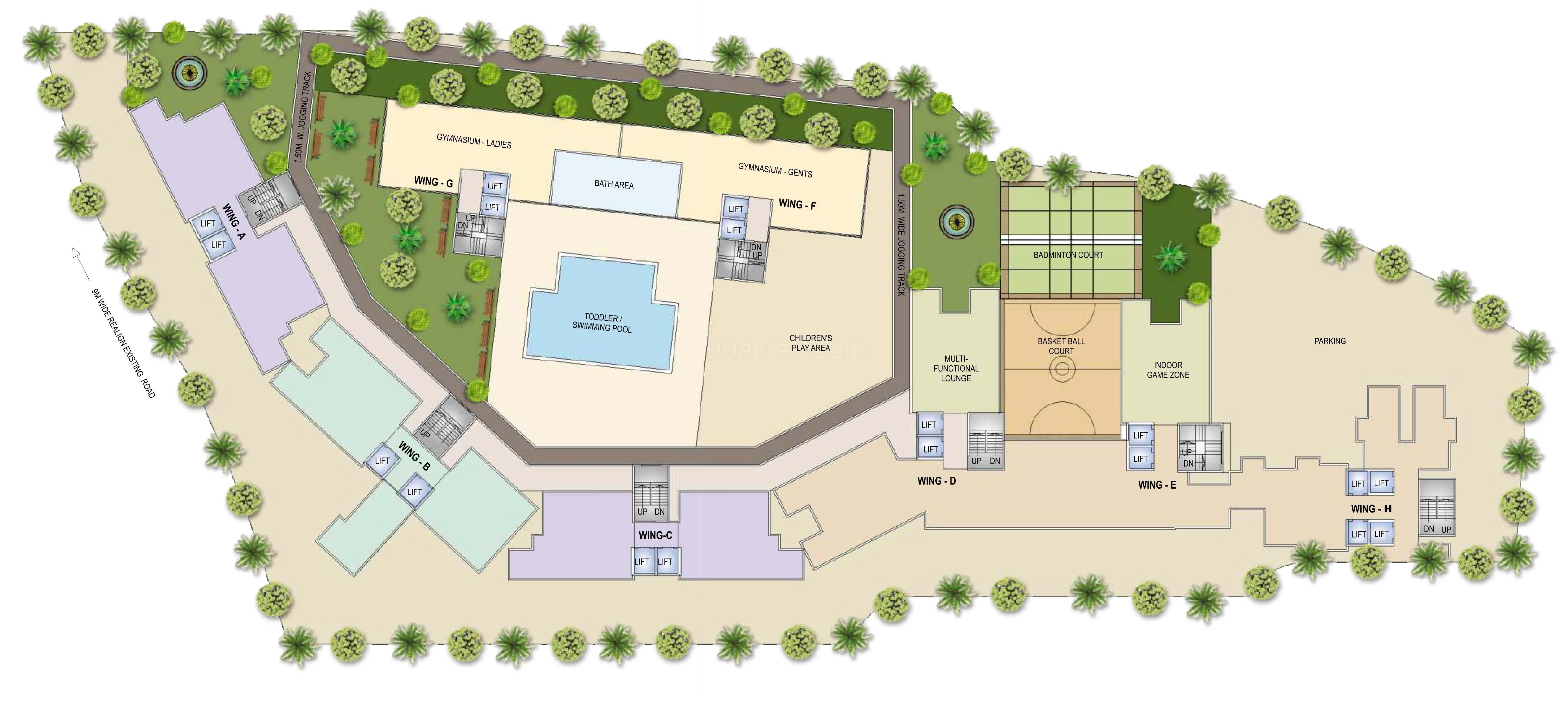 UK Iridium, Kandivali East — floor plan 1