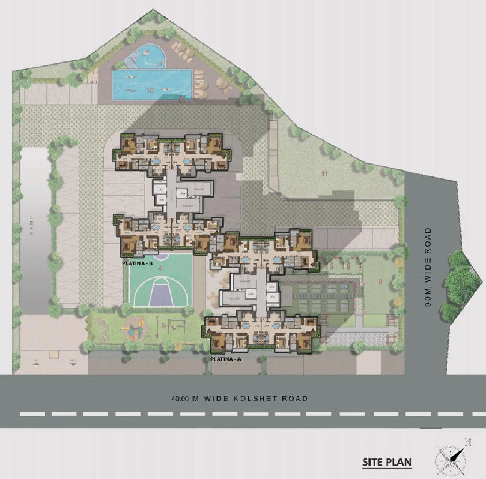 Elite Platina 19, Thane West — floor plan 1