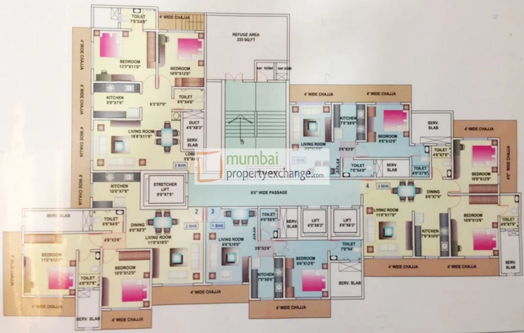 Solitaire Heights, Malad West — floor plan 1