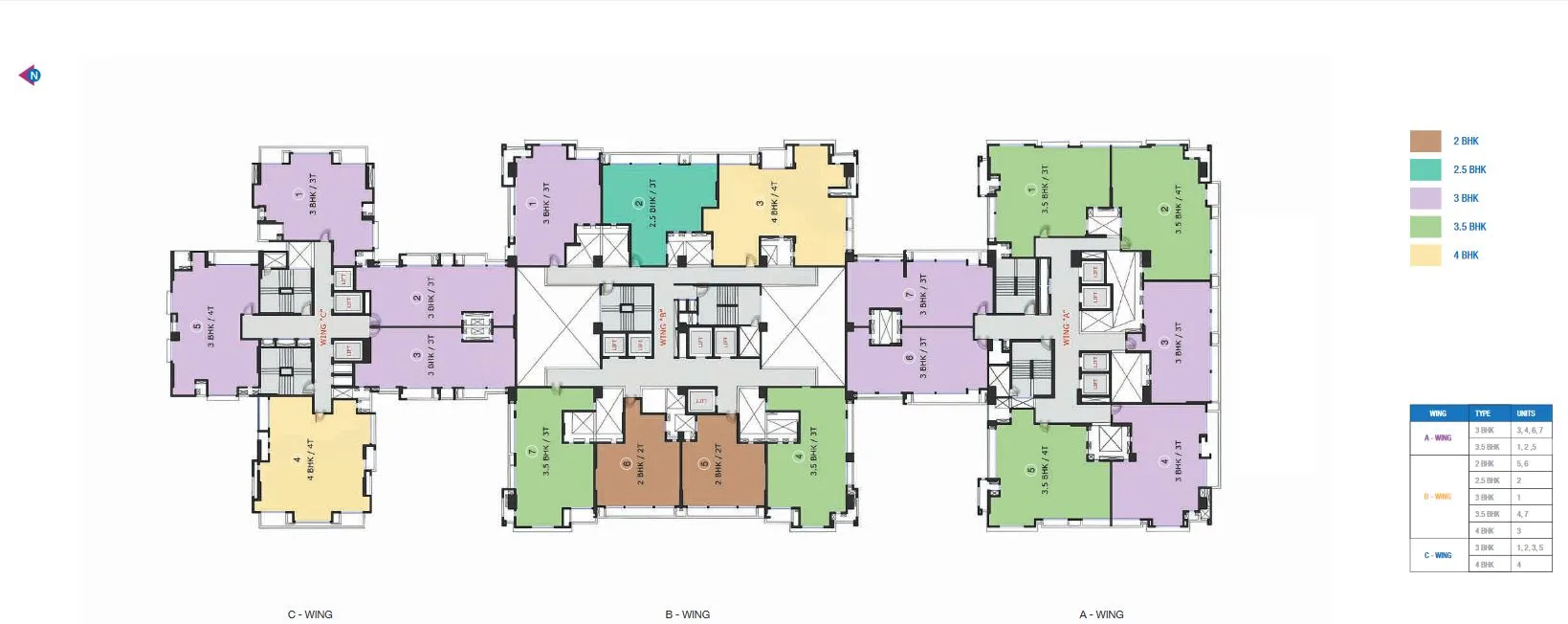 Adani Western Heights, Andheri West — floor plan 1