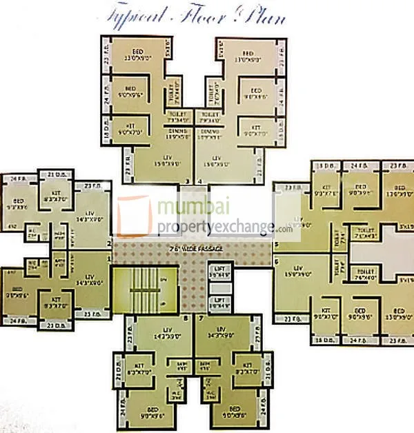Venus Tower, Virar — floor plan 1