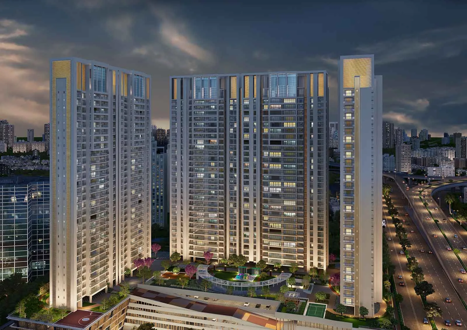 2 Semi-Furnished in Sheth Avalon , Thane West