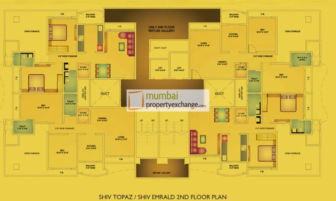 Wadhwa Rhodesia, Bhiwandi — floor plan 1