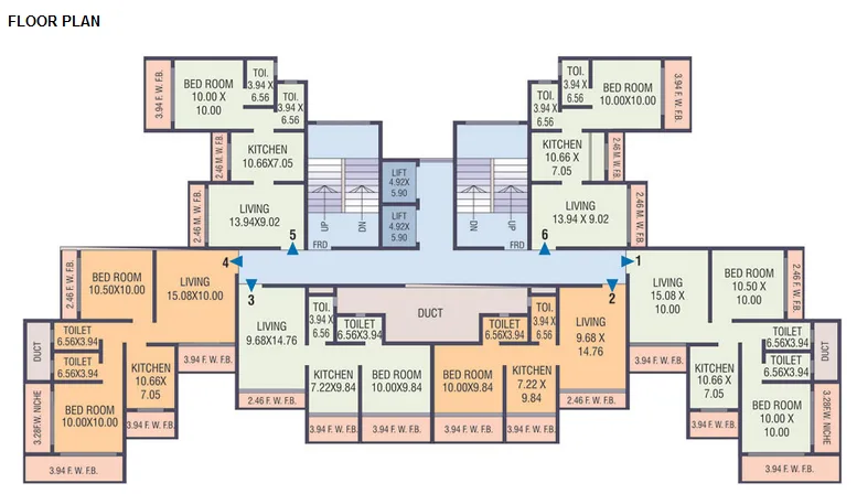 Valeria, Mulund East — floor plan 1