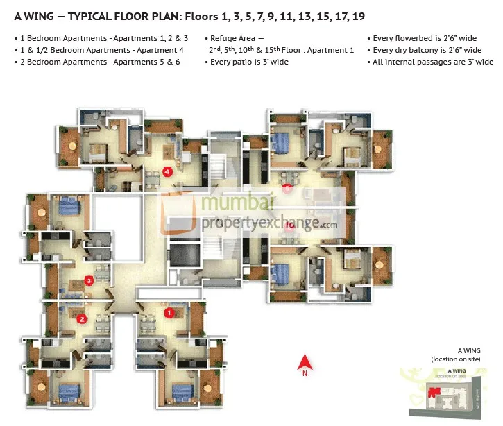 Darvesh Horizon, Dahisar East — floor plan 1