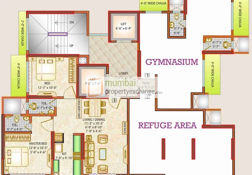 Aavaas Classic, Dahisar West — floor plan 1