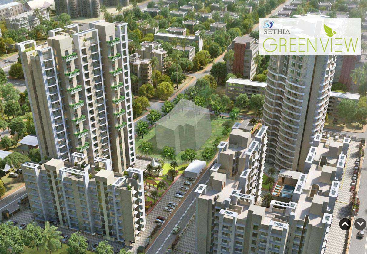 1 Semi-Furnished in Sethia Green View , Goregaon West