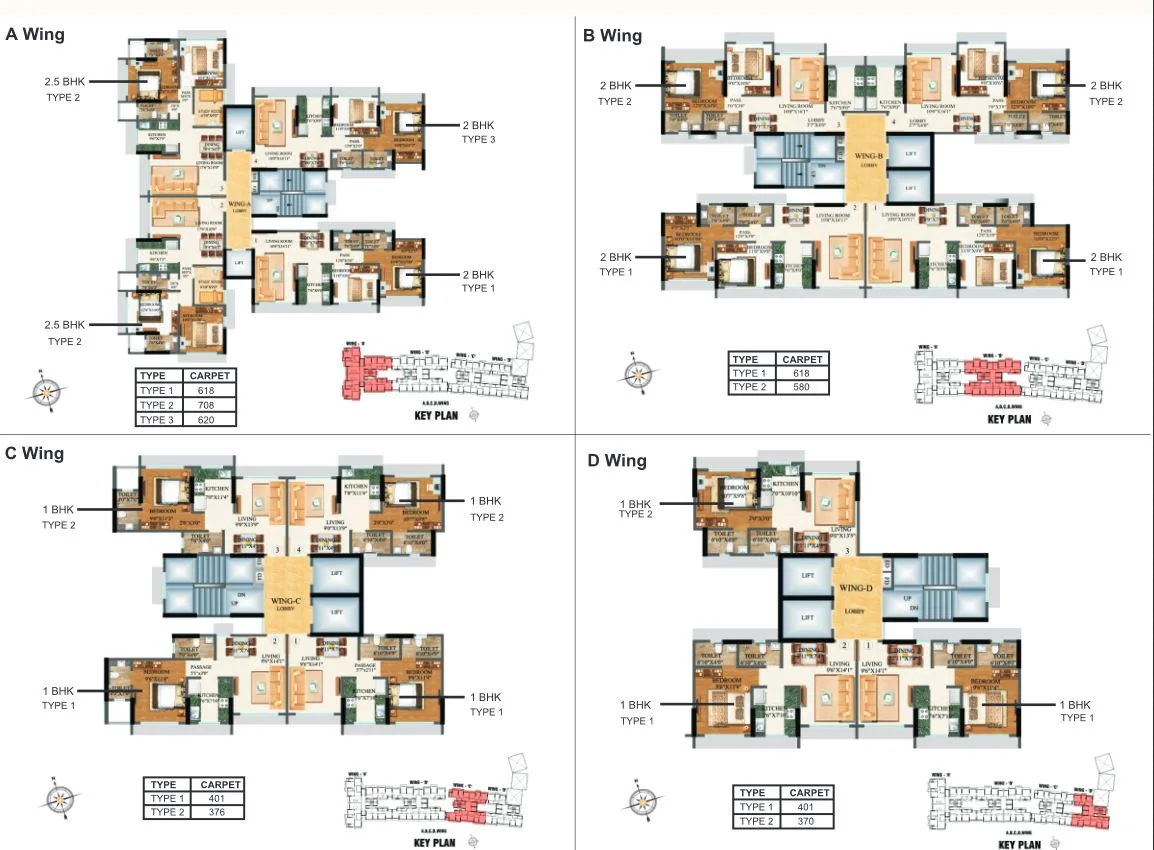 Kalpavruksh Heights, Kandivali West — floor plan 1