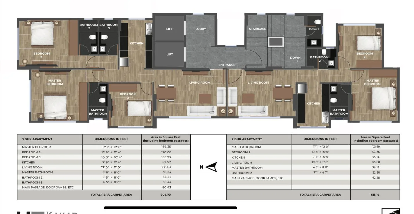 Kakad West End, Andheri West — floor plan 1