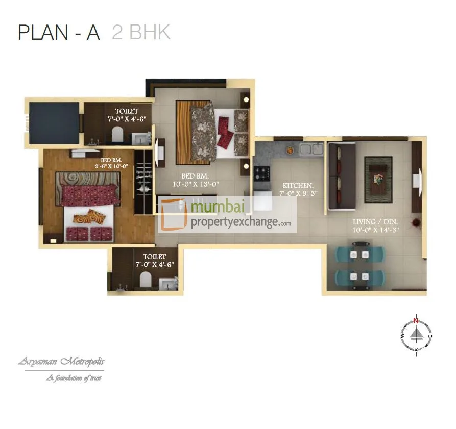 Aryaman Metropolis, Matunga — floor plan 1