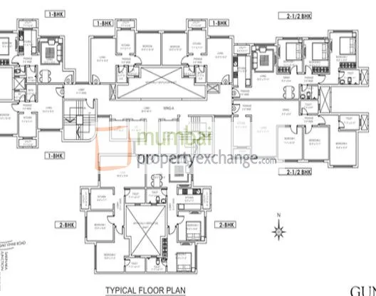 Gundecha Asta, Andheri East — floor plan 1