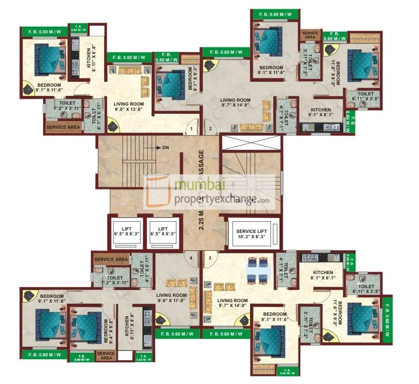 Kavya Park, Thane West — floor plan 1